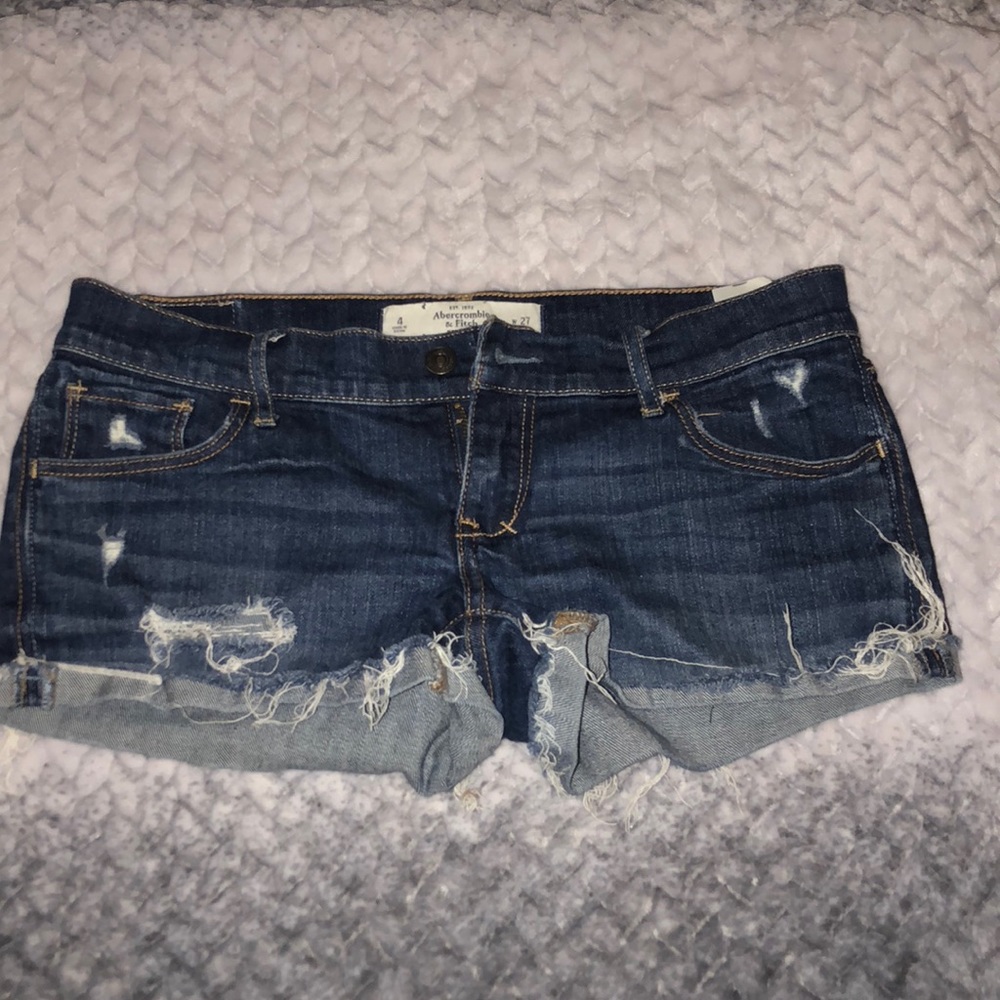 abercrombie denim shorts